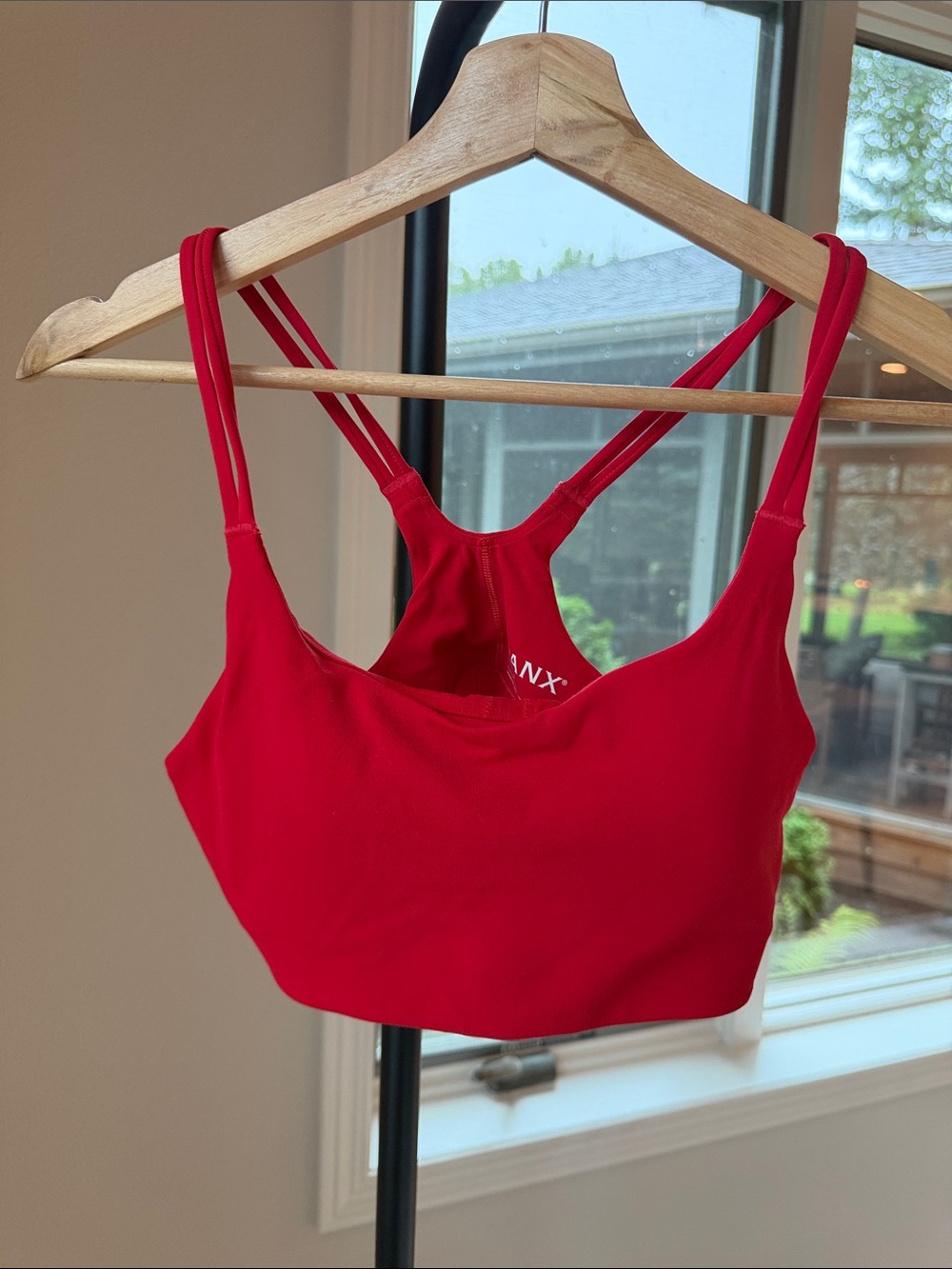 SPANX Red Seamless Strappy Sports Bralette